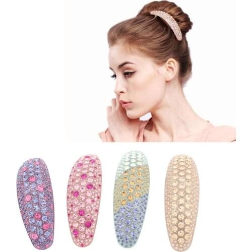 Big Hair Clip - Acetate Cellulose Rhinestone Hair Accessories - Rhinestone Hair Jewelry Ornament for Women Lady Birthday Prom