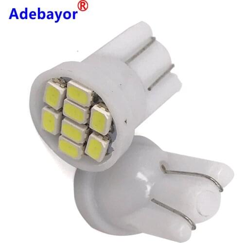 1pcs Adebayor T10 1206 3020 8SMD w5w 194 168 192 Auto Car Wedge 8 LEDs SMD Clearance Light bulb Lamp Styling Wholesales White