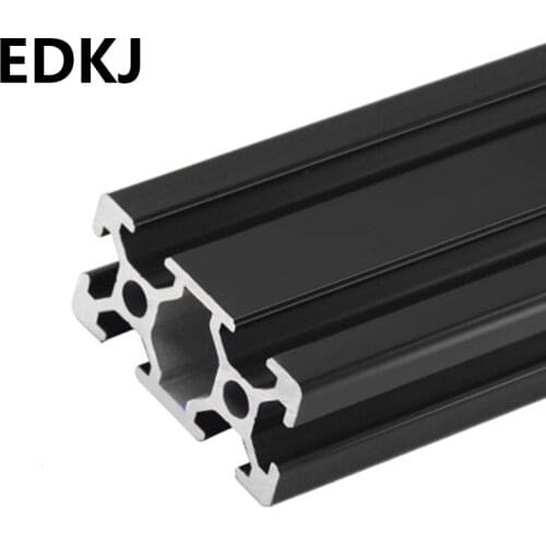 100-700mm Arbitrary cutting European standard black 2040v-slot industrial aluminum profile Aluminum alloy profile