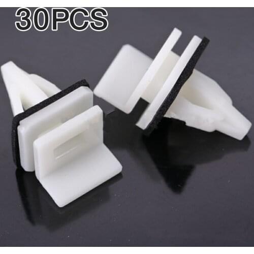 30Pcs Mounting Clip Side Skirt Rocker Panel Moulding Seal Trim Retainer 91513SM4000 Fit for Honda Acura Accord Civic MDX TSX