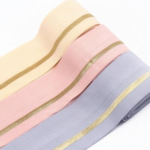 4cm Fold Over Elastic Band 40mm Rubber Band Nylon Elastic Ribbon DIY Webbing Apparel Bags Leggings Sewing Accessories