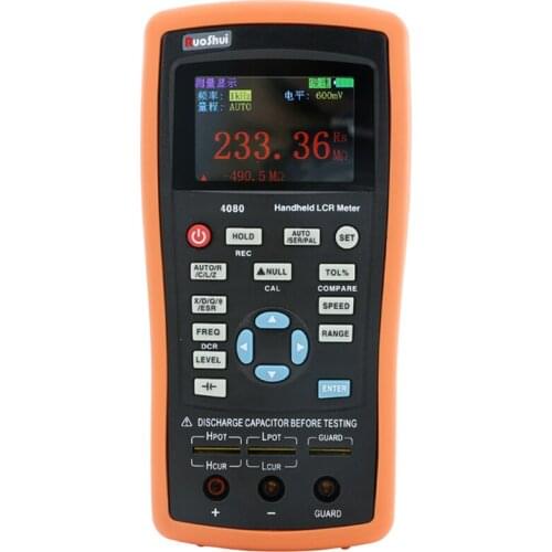 4080 RuoShui 100KHz Inductance, L, Capacitance, C, Resistance, R. Handheld LCR Bridge LCR Meter