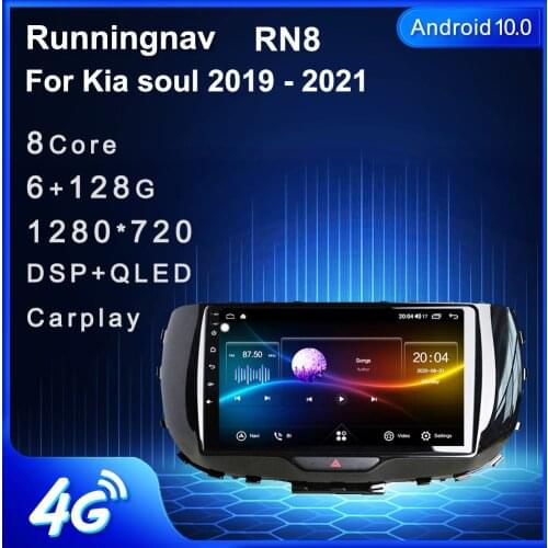 4G LTE Android 10.1 For KIA Soul 2019 2020 2021 Multimedia Stereo Car DVD Player Navigation GPS Radio