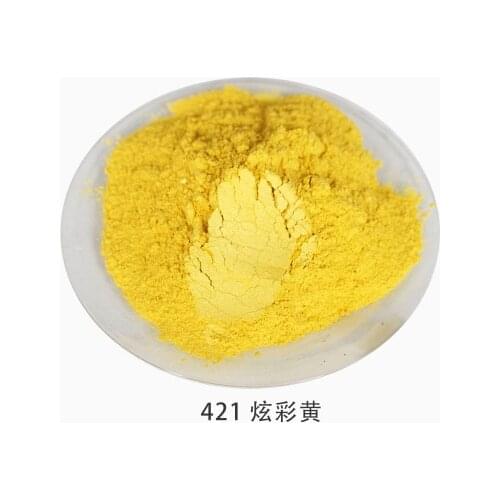 500g Yellow Skin color Natural Mineral mica powder Nail glitter shimmer eye shadow DIY soap pigment dust Pearl pigment