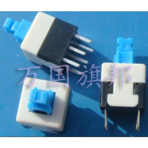 8*8MM 6P self-locking Key switch Push button switch