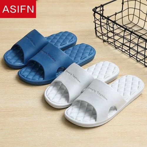 ASIFN Big Sizes Home Slides Indoor Mens Bath Slippers Summer Household Couple Bathroom Non-slip Women Massage Shoes Wholesale