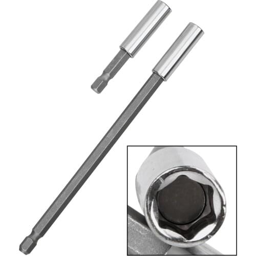 DIYWORK 1/4" 60/150mm Hex Magnetic Bit Holder Durable Extension Drill Driver Sleeve Adapter Screwdriver Bars