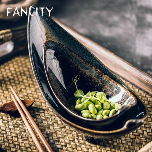 FANCITY Creative ceramic plates, cutlery sets, deep plates, large flat plates, dishes