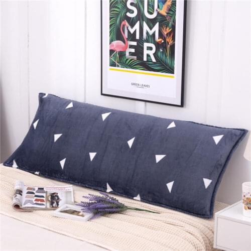 Flannel Printed Soft Pillowcase Multi-Size Double Pillowcase Protects the Pillow Core From Dust and Head Oil at Home