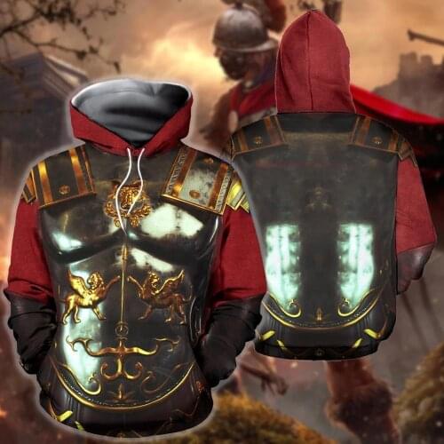 Game Samurai armor 3D Printed Men Hoodie Harajuku Fashion Knights Armor Hooded Sweatshirt Street Unisex Casual hoodies KJ045