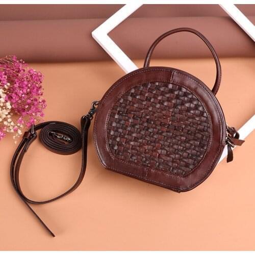 Head Layer Cowhide Vogue New Fund Fashion Joker Luxury Handbags Women Bags Classical Retro Genuine Leather Shoulder Bag