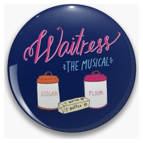 Sugar Butter Flour Waitress The Musica 【Customizable】Soft Button Pin Lover Clothes Hat Fashion Funny Lapel Pin Gift Creative
