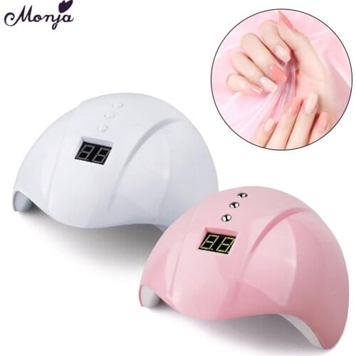 Monja 5B 36W Mini UV LED Nail Art Lamp For All Gels Polish Auto Sensor Timer Quick Curing Nail Dryer Manicure Machine