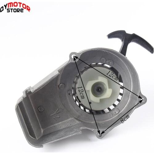 New Aluminum Alloy Easy Pull Start Starter + Flywheel w Claw for 47cc 49cc Pocket Mini Moto Dirt Bike Crosser ATV Quad Minimoto