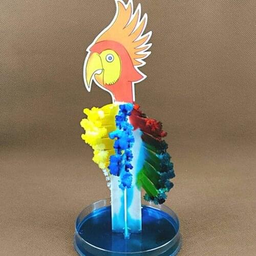 2020 190mm H Multicolor Magic Paper Parrot Tree Mystical Parakeet Growing Christmas Trees Educative Science Toys For Children