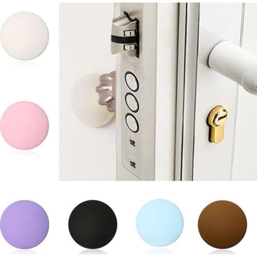 Rubber Thicken Door Crash Pads Anti-collision Mute Doorknob Protective Shock Collision Rails Mats Pad Wall Buffer Stickers