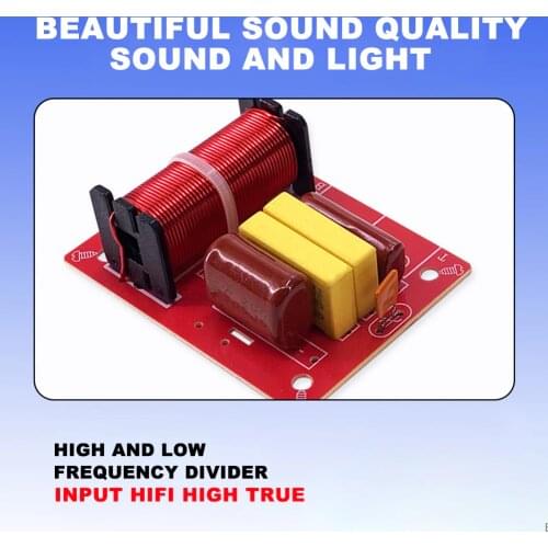 WEAH-234 80W 2 Way Hi-Fi Audio Speaker Crossover Treble + Bass Independent Crossover Speakers Filter Frequency Divider