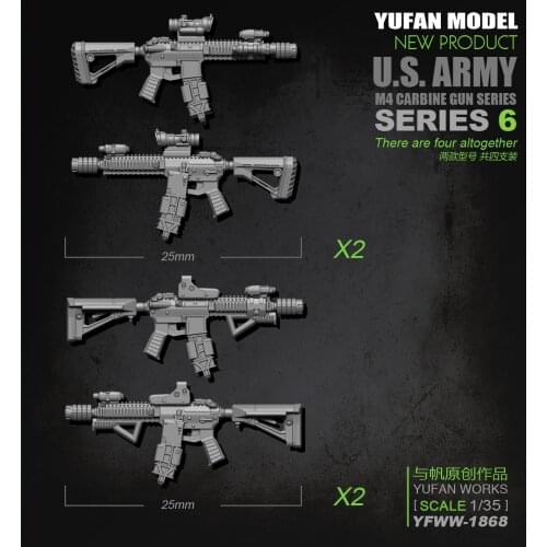 Yufan Model 1/35 Resin Soldier Accessories self-assembled 2-3CM Yfww-1868