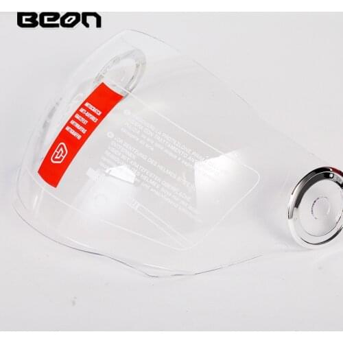 BEON B108A motorcycle helmet visor shield suitable for beon 110b open face helmet lens transparent black