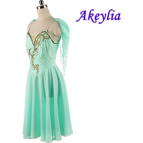 Green Ballet dress for women ballet competition Costumes Cupid mint green Stage Competition Wear for girl custom made JNBL177