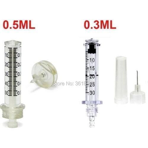 0.3ML/0.5ML Ampoule Head Medicine Syringe Needles for Hyaluronic Pen Hyaluronic Gun Peptide Therapy Atomizer Anti Wrinkle Anti