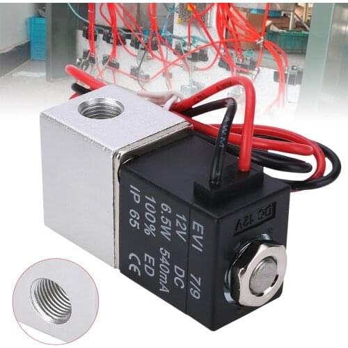 1Pc Stainless steel Electric Solenoid Valve New Solenoid Valve DC 12V 1/8" Electric Solenoid Valve for Water Air
