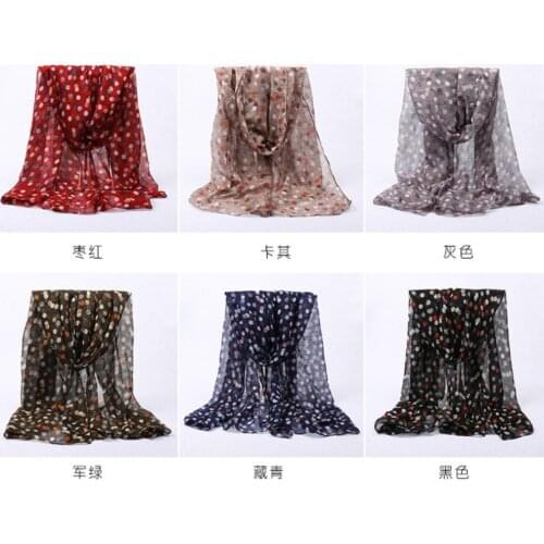 120pcs/lot new fashion colorful samll round dot print scarf shawl pashmina/small circle dot scarves