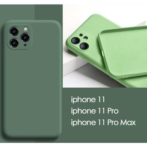 2021 New Case For iPhone 11/ 11 Pro/11 Pro Max Original Soft Silicone Protection Cover iPhone 11 Full Protector SE Cover Case