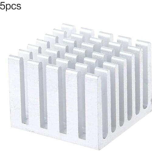 5Pcs/Set 20x20x15mm Cooling Heatsink CPU GPU IC Chip Aluminum Heat Sink Radiator