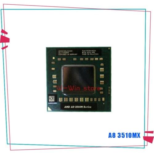 AMD A8-Series A8-3510MX A8 3510MX 1.8 GHz Quad-Core Quad-Thread CPU Processor AM3510HLX43GX Socket FS1