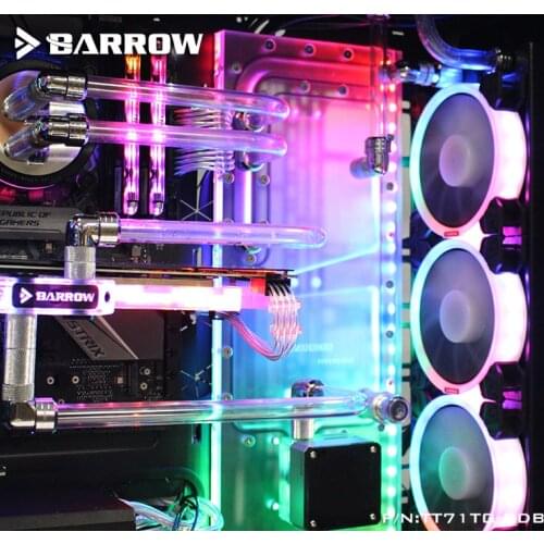 Barrow TT71TG-SDB, Waterway Boards For TT View 71 TG RGB case,for Intel CPU Water Block & Single / Dual GPU Buildings