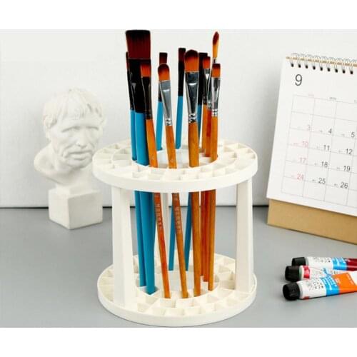 49 Holes Display Stand Support Painting Brush Pen Holder for Drawing Art Supplies