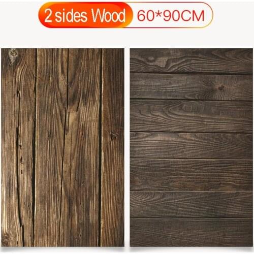 87x57cm Hot PVC Double sides Photography Backgrounds Waterproof Premium Marble Wood Backdrops For Photo Food Jewelry Mini Items