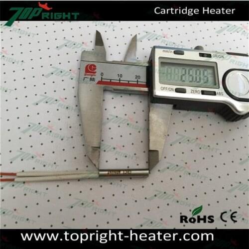 Electric dia.4x25mm with lead wire length 500mm dia.4mm cartridge heater