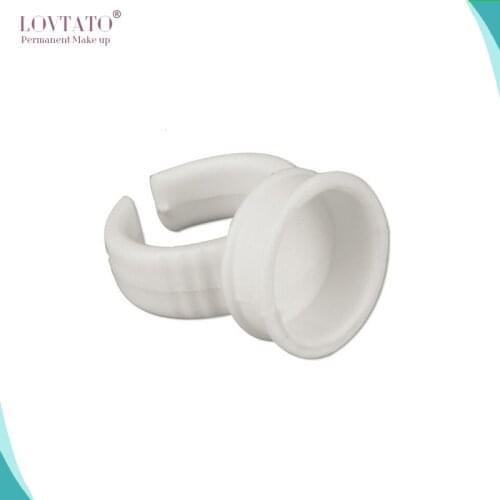 Ring cups Tebori Microblading Accesories No Separator Permanent Makeup Ring Ink Container Cup tattoo Supply for Grafting eyelash