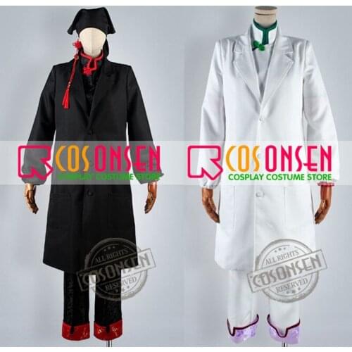 COSPLAYONSEN Hoozuki no Reitetsu Hozukis Coolheadedness Hakutaku Cosplay Costume White/Black Color Full Set All Size