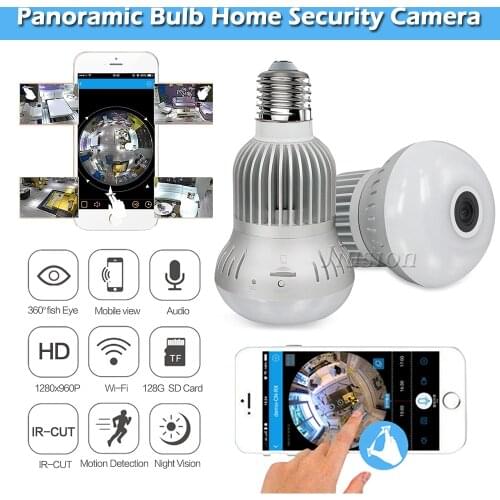 Mini 360 Camera Wifi Video Night Vision Camcorder Kamera Lampada Bulb Micro Digital Cam CCTV Action IP Smart Gizli Telecamera
