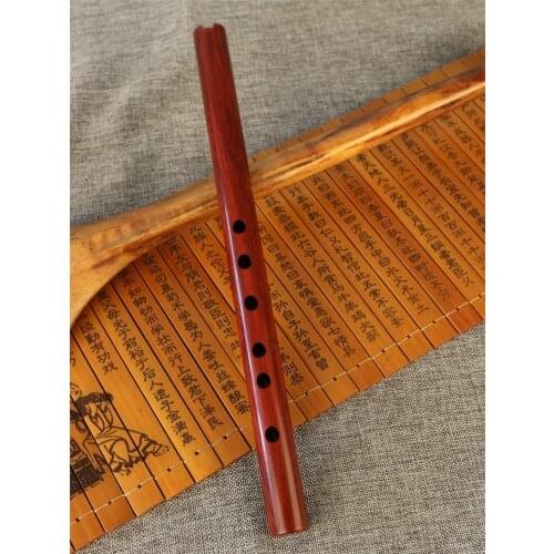 Mini xiao flute 6 hole ebony old mahogany short flute xiao musical instrument C/D tone