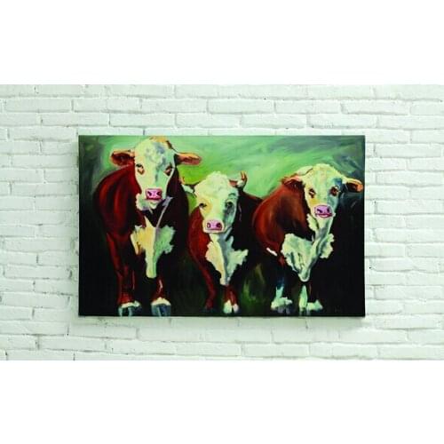 Animal Wall Art cow Abstract Spanish bullfighting 100% Hand Painted Oil Painting On Canvas Home Decor Picture For Living room