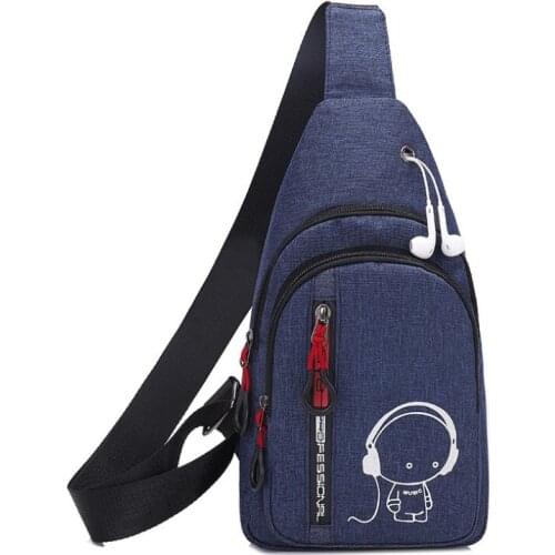 Unisex Chest Bag Luminous Waterproof Shoulder Bag Messenger Bag Casual Leisure Trend Student Sports Backpack Crossbody Bags New