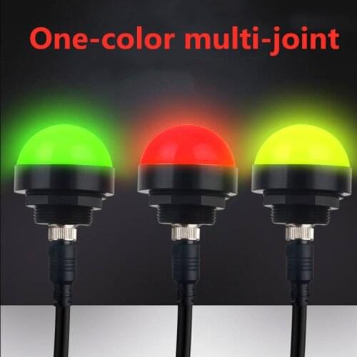 New Led Three-Color Signal Indicator Lamp DC 24V 3 Color in 1 layer Smart Warning Light For CNC Machine