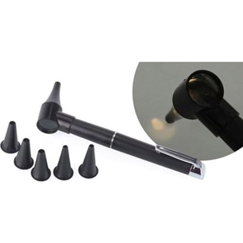 Portable Medical Otoscope Ophthalmoscope Diagnostic Ear Light Magnifying Pen Ear Nose Throat Clinical Care Set Ear Cleaner