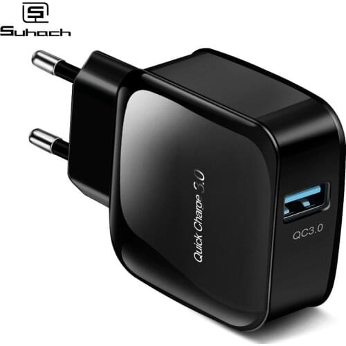 Suhach Quick Charge QC 3.0 USB Wall Phone Charger For iPhone 6 7 8 X Xs MAX XR iPad Mini 3 4 5 Samsung S8 S9 HTC Fast Charger