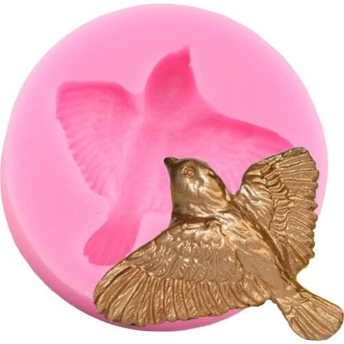 3D Craft Bird Silicone Molds Chocolate Fondant Mold DIY Cake Decorating Tools Cupcake Topper Candy Resin Polymer Clay Soap Mould