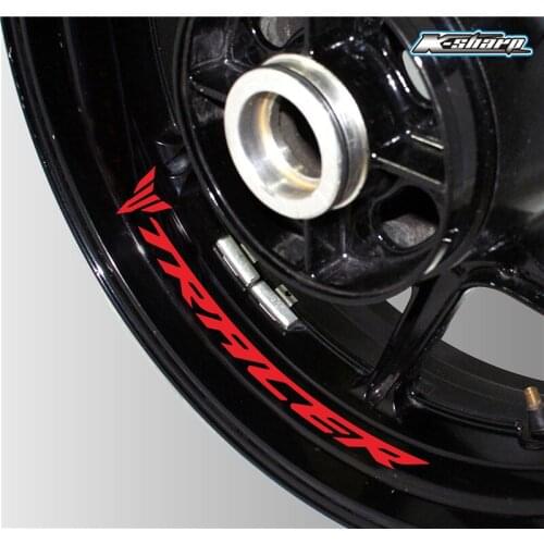 New motorcycle wheel logo reflective interior decal waterproof tire stripe for YAMAHA TRACER RIM logo stickers