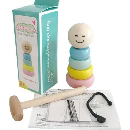 Immortal Daruma Magic Tricks Unbreakable Wooden Man Japan Traditional magic toys Close Up Street Illusions Gimmick Prop Funny