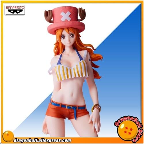 Japan Anime "ONE PIECE" Original Banpresto Sweet Style Pirates Collection Figure - Nami Normal color ver