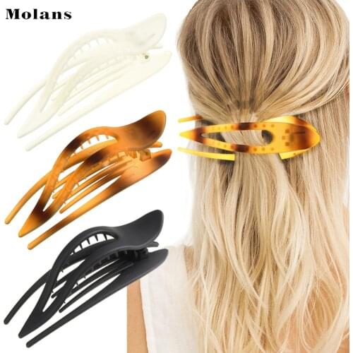 Molans Ladies Simple Hairpin Retro All-Match Ornament Single Product Lazy Convenient Coil Hair Decoration Hair Accessories
