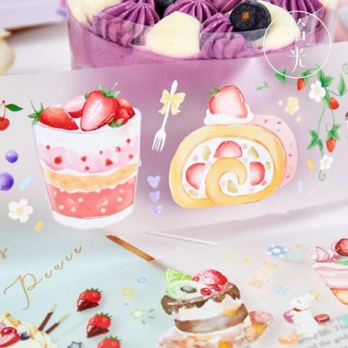 1pcs/1lot Decorative Adhesive tapes Strawberry donut diary Scrapbooking DIY Paper Scrapbooking Stickers