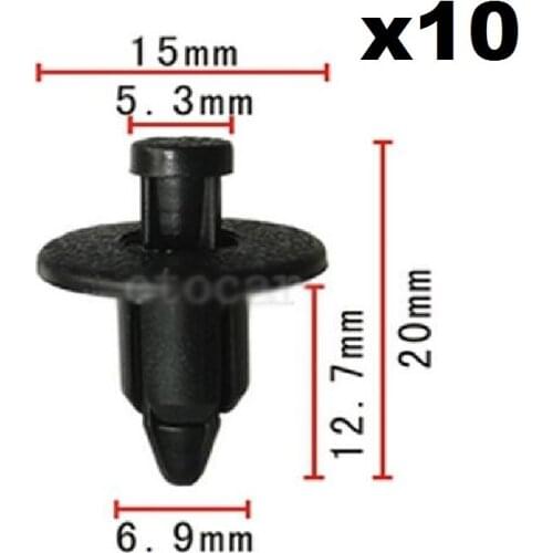 10pcs Fastener Push-Type Trim Retainer Clip Fits For Toyota MR2 / Celica For FGM For Chevrolet Equinox / Metro / S10 90467-07041